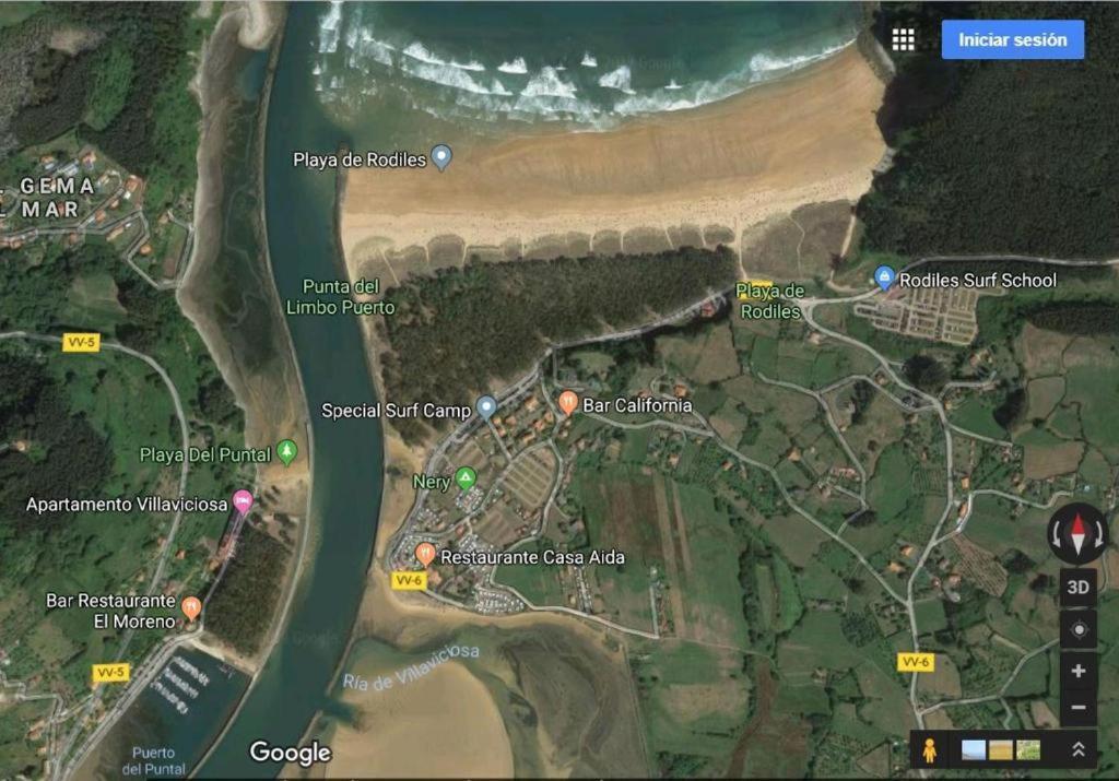 Playa Del Puntal I Villaviciosa Primera Linea Playa Buitenkant foto